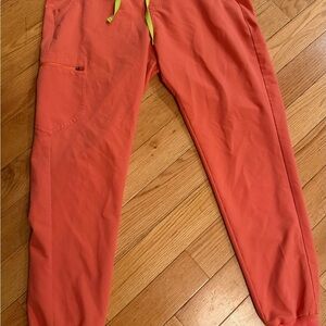 Figs orange jogger pants L/T